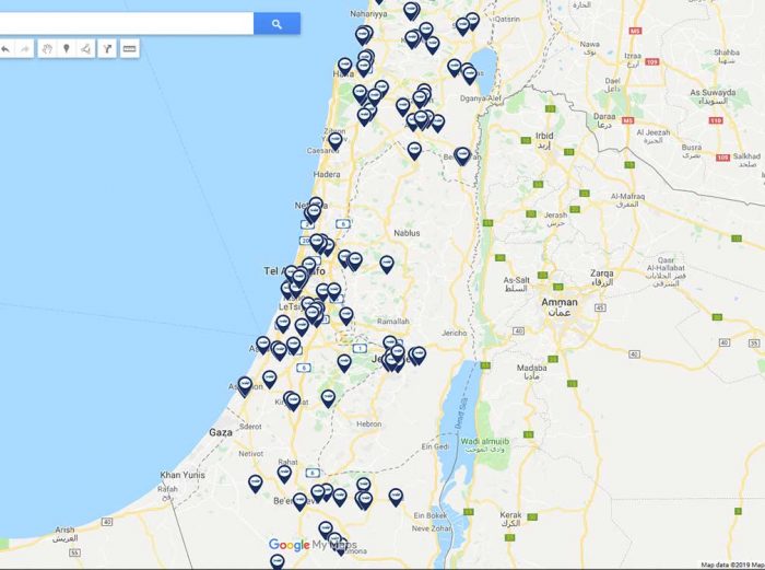 מפת בתי הספר של אורט
